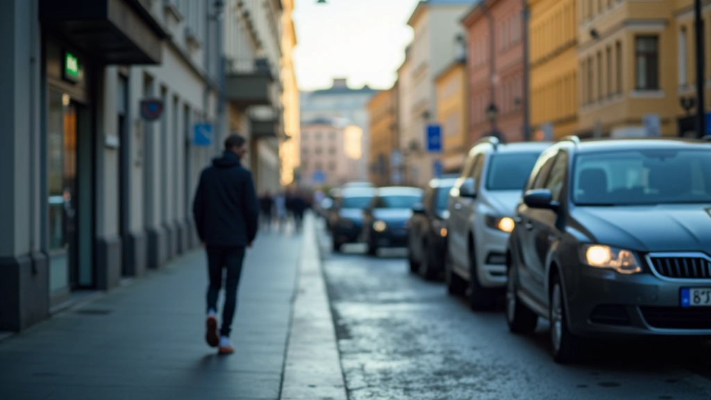 Vlakové nádraží a parkující auta, hybrid dopravy